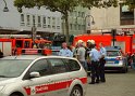 2 Denkmalkletterer hielten Feuerwehr und Polizei in Trapp Koeln Heumarkt P148